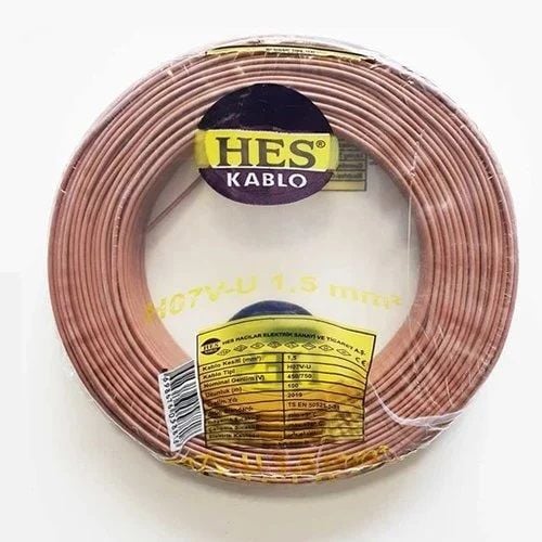 1,5mm NYA (H07V-U) KABLO  KAHVERENGİ