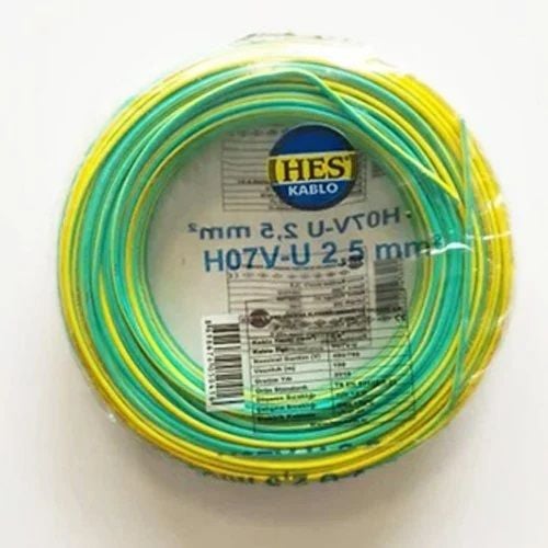 2,5mm NYA (H07V-U) KABLO  SARI/YEŞİL
