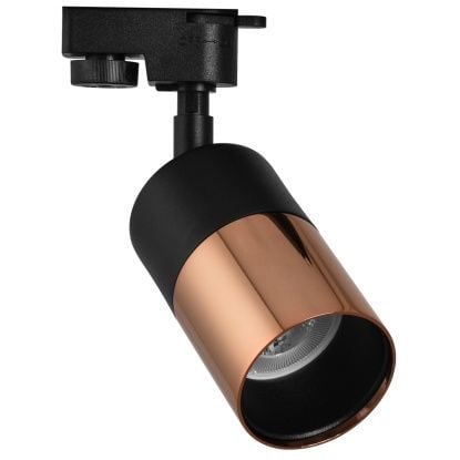 Monofaze Soketli Ray Spot - Siyah - Rose Gold