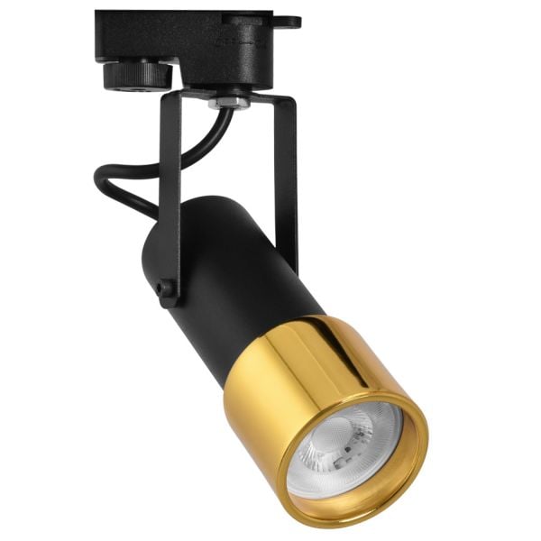 Monofaze Soketli Ray Spot - Siyah - Gold